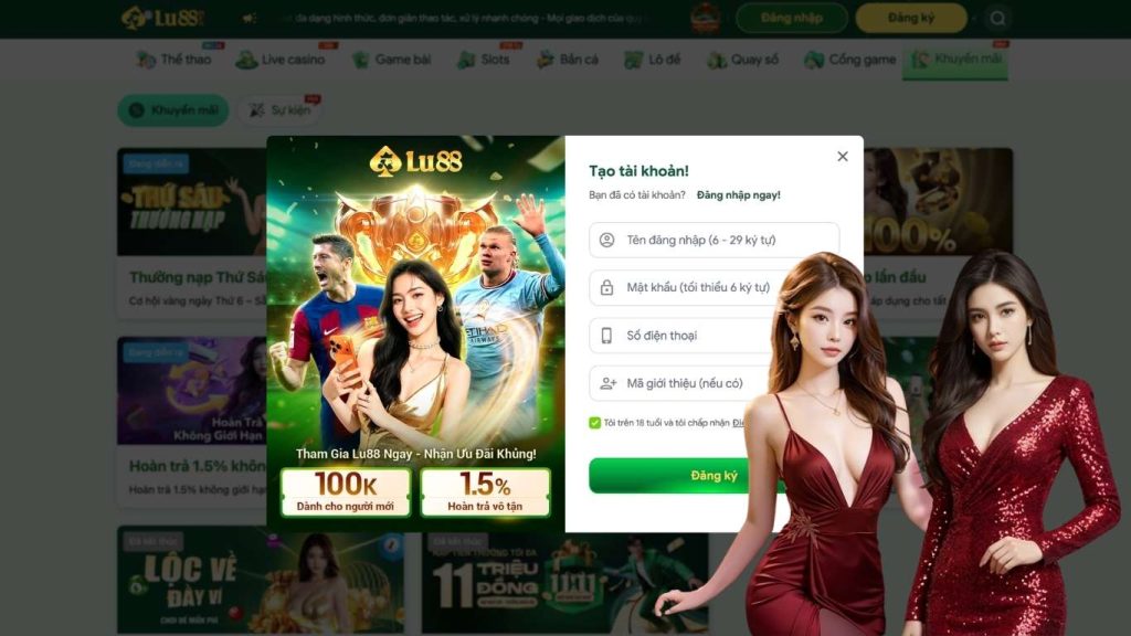 Hướng dẫn đăng ký và đăng nhập LU88